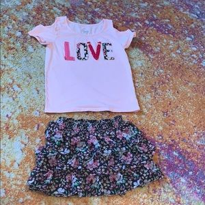 Justice Skirt and Top Set